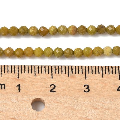Natural Yellow Green Opal Beads Strands G-D306-A06-3mm-1