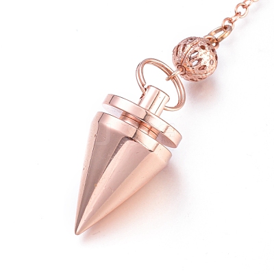 Brass Cone Dowsing Pendulums KK-K239-02RG-1