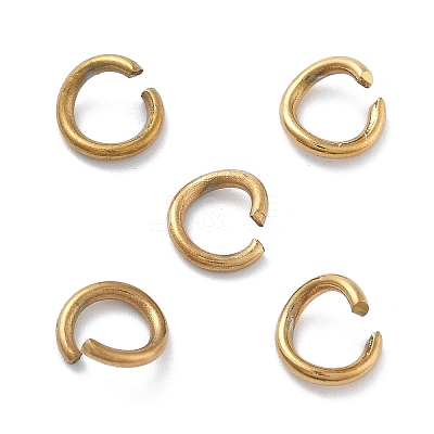 Ion Plating(IP) 304 Stainless Steel Open Jump Rings for Chainmaille Weaves X-STAS-M081-01G-05-1