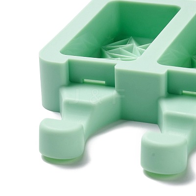 Food Grade DIY Rectangle Ice-cream Silicone Molds DIY-D062-06A-1