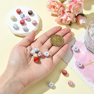 20Pcs Acrylic European Beads OPDL-YW0001-04A-1