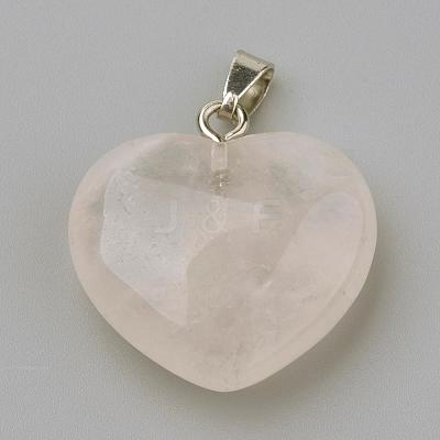 Natural Rose Quartz Pendants G-S219-18L-1
