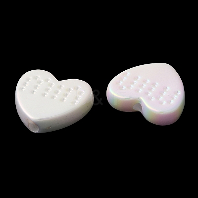 UV Plating Opaque Acrylic Beads X1-SACR-L005-13A-1