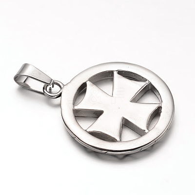 304 Stainless Steel Pendants STAS-M202-11AS-1