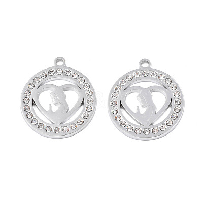 304 Stainless Steel Pendants STAS-N095-152-1
