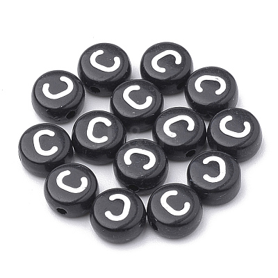 Opaque Acrylic Beads SACR-N002-02C-1