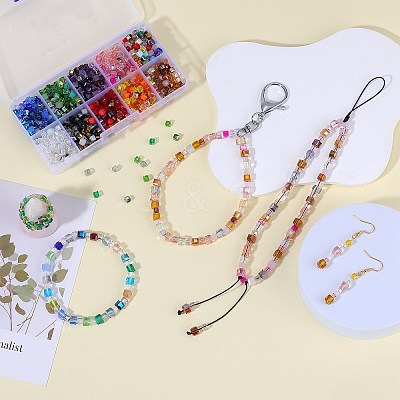 2 Bags Imitation Artificial Crystal Glass Beads GLAA-SZ0001-95B-07-1