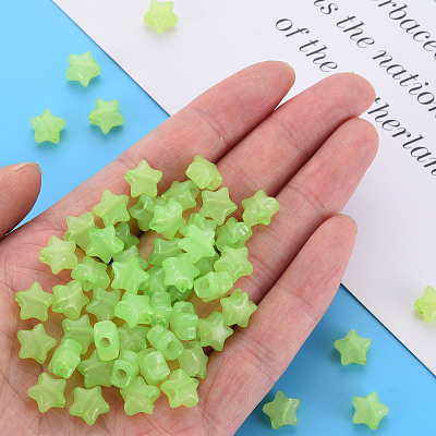 Imitation Jelly Acrylic Beads MACR-S373-45-E06-1