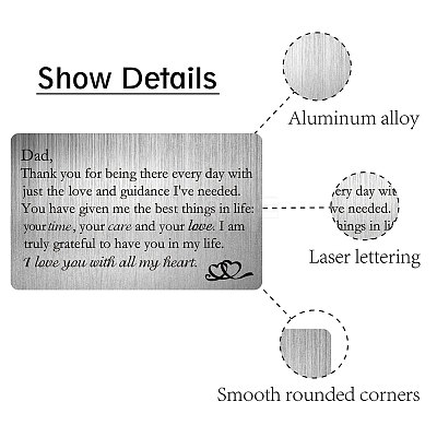 Rectangle 201 Stainless Steel Blank Thermal Transfer Wallet Card DIY-WH0252-006-1