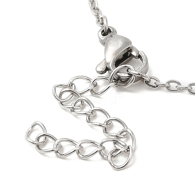 Non-Tarnish 306 Stainless Steel Pendant Necklace for Women NJEW-Q772-01P-02-1