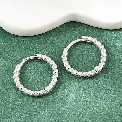 Brass Huggie Hoop Earrings KK-CBA8324-18C-P-1
