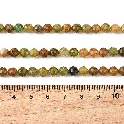 Natural Yellow Green Tourmaline Beads Strands G-Z106-A06-6mm-1