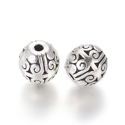 Tibetan Style Alloy Beads TIBEB-L004-014AS-1