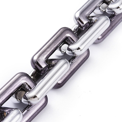 Handmade CCB Plastic Cable Chains AJEW-JB00666-03-1