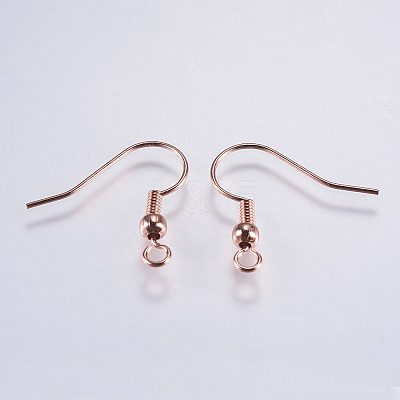 Brass Earring Hooks LS-X-KK-F737-42RG-RS-1