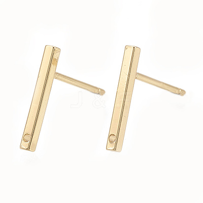 Brass Stud Earring Findings KK-S345-252G-1