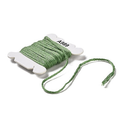 80 Cards 80 Colors 6-Ply Polyester Embroidery Floss OCOR-K006-C02-1