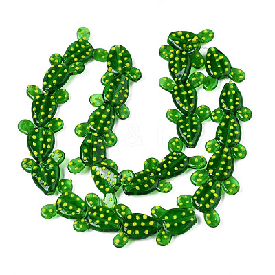 Handmade Bumpy Lampwork Beads Strands LAMP-T017-03-1