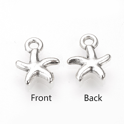 Tibetan Style Alloy Charms TIBE-S311-19AS-FF-1