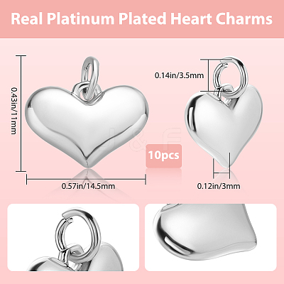 10Pcs Rack Plating Brass Charms KK-BBC0014-27P-1
