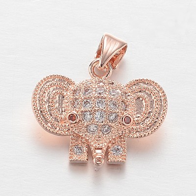 Brass Micro Pave Cubic Zirconia Charms ZIRC-L035-33-FF-1