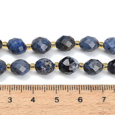 Natural Dumortierite Beads Strands GG-CBA4A3B-A07-1