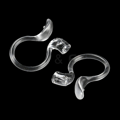 Resin Clip-on Earring Findings FIND-H046-15-1