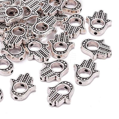 Tibetan Style Alloy Bead Frames LS-TIBEB-A123963-AS-LF-1