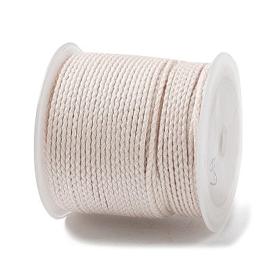 20M Polyester Braided Cord for Jewelry Making OCOR-G015-04A-12-1