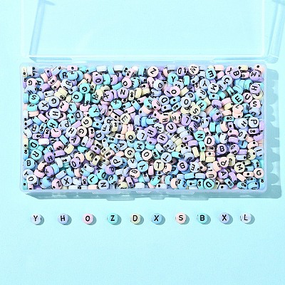 100G Flat Round Craft Style Opaque Acrylic Beads SACR-FS0001-34-1