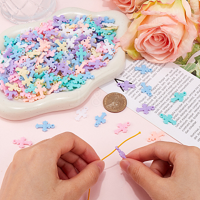 300Pcs Acrylic Pendants OACR-SC0001-53-1