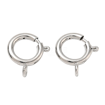 Brass Spring Ring Clasps KK-CBA1AE8-05G-P-1