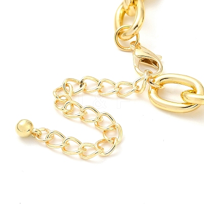 2Pcs 2 Styles Golden Aluminum Pendant Necklaces Set NJEW-P289-02B-G-1