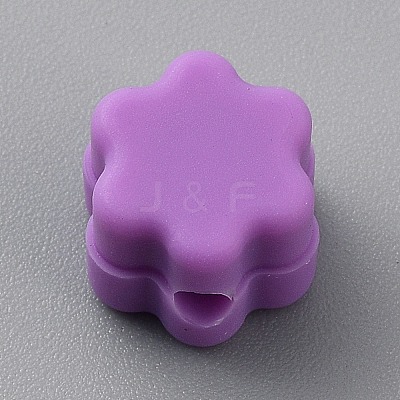 Flower Silicone Focal Beads SIL-TAC0008-10L-1