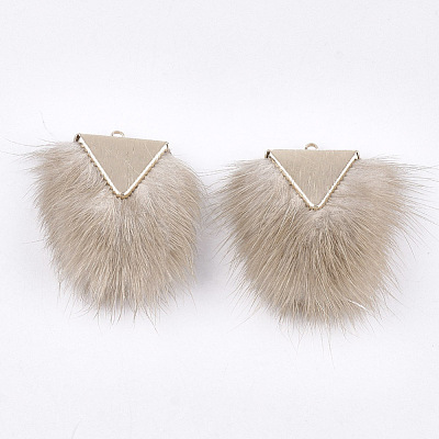 Faux Mink Fur Tassel Pendant Decorations FIND-S302-05D-1