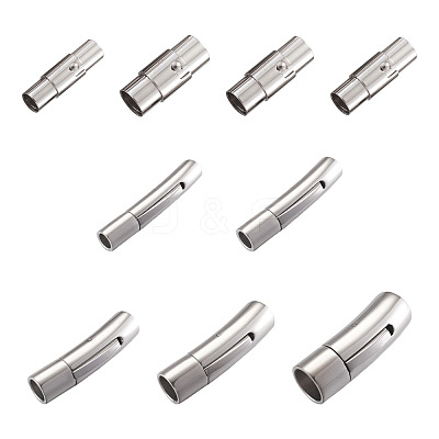 304 Stainless Steel Bayonet Clasps & Magnetic Screw Clasps STAS-YS0001-04P-1