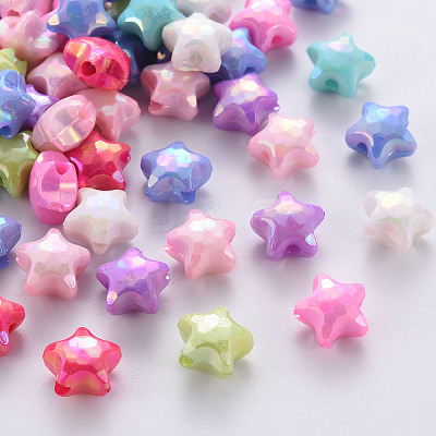 Opaque Acrylic Beads X-TACR-S153-36I-1