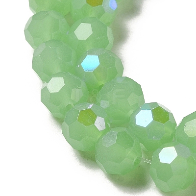 Imitation Jade Glass Beads Strands EGLA-A035-J8mm-L01-1