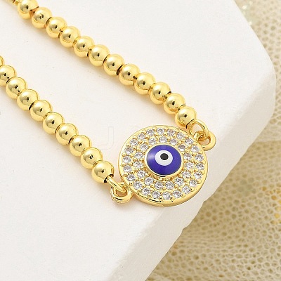 Brass Micro Pave Cubic Zirconia Slider Bracelets for Women BJEW-S158-08G-02-1