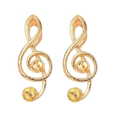Brass Screw Eye Peg Bails Pendants KK-T062-108G-NF-1