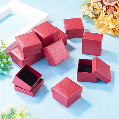 Shell Textured Paper Jewelry Ring Storage Gift Boxes CON-TAC0014-15A-1