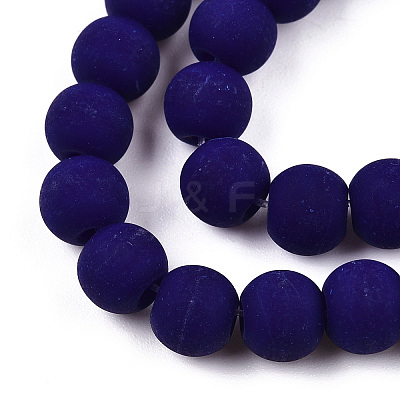 Opaque Glass Beads Strands GLAA-T032-P6mm-MD03-1