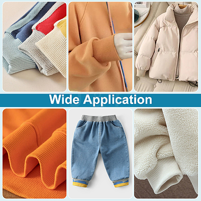 Cotton Stretch Kintted Rib Fabric DIY-WH0002-69D-1