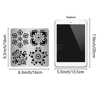 Stainless Steel Cutting Dies Stencils DIY-WH0238-018-1
