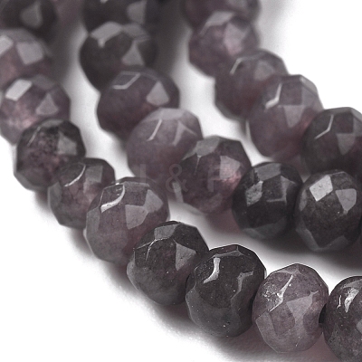 Dyed Natural Malaysia Jade Rondelle Beads Strands G-E316-2x4mm-49-1