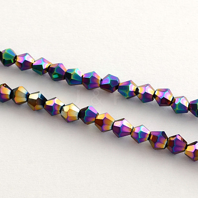Electroplate Glass Bead Strands EGLA-R094-3mm-02-1