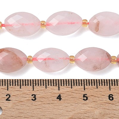 Natural Red Hematoid Quartz/Ferruginous Quartz Beads Strands G-A295-A07-01-1