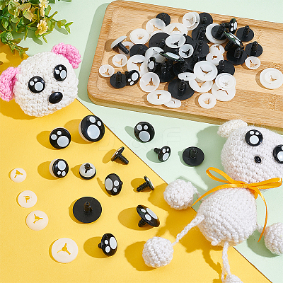 40 Sets 4 Style Plastic Doll Safety Eyes DOLL-PH0001-29-1