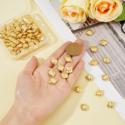100Pcs Brass Charms KK-DC0003-58-1