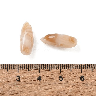 Two Tone Imitation Gemstone Style Acrylic Beads AC-CBA6852-01K-1